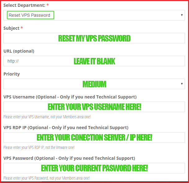 Super SEO VPS - Reset your VPS Password